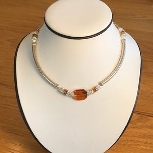 Beautiful handmade Swarovski crystal necklace.